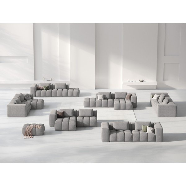 Pelēks stūra dīvāns (ar kreiso stūri/ar zvilni) Verona – Cosmopolitan Design-image-1