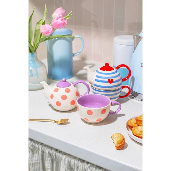 Porcelāna tējas piederumu komplekts Surprise Cat – Sass & Belle-image-2
