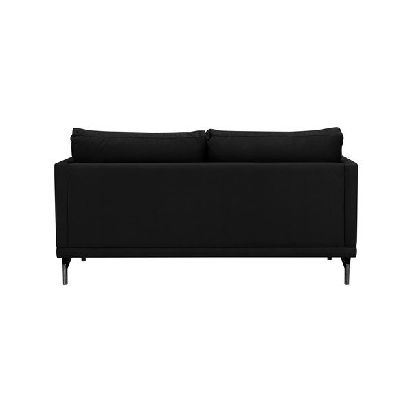 Melns dīvāns ar kāju balstu melnā krāsā Windsor & Co Sofas Jupiter-image-3