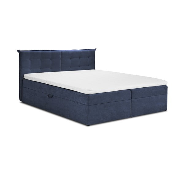 Tumši zila divguļamā gulta Mazzini Beds Echaveria, 180 x 200 cm