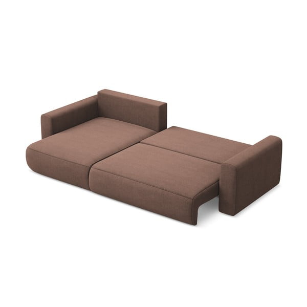 Rozā salokāms/ar uzglabāšanas vietu stūra dīvāns (ar kreiso stūri/ar zvilni) Kapua – Makamii-image-4