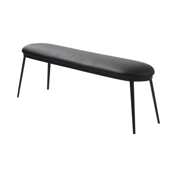Melns sols no ādas imitācijas Gain – Unique Furniture-image-2
