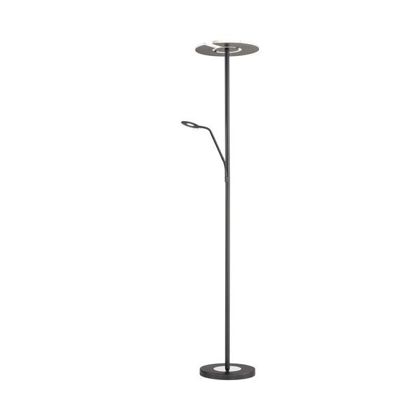 Melna LED stāvlampa ar regulējamu spilgtumu (augstums 180 cm) Dent – Fischer & Honsel-image-3