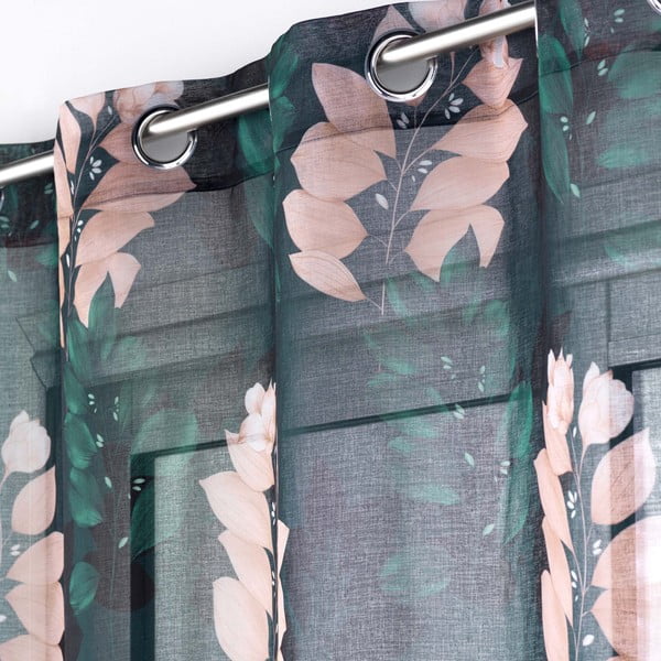 Tumši zaļš dienas aizkars 140x280 cm Belline – douceur d'intérieur-image-1