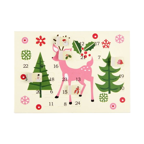 Ziemassvētku kartīte adventes kalendāra dizainā – Rex London