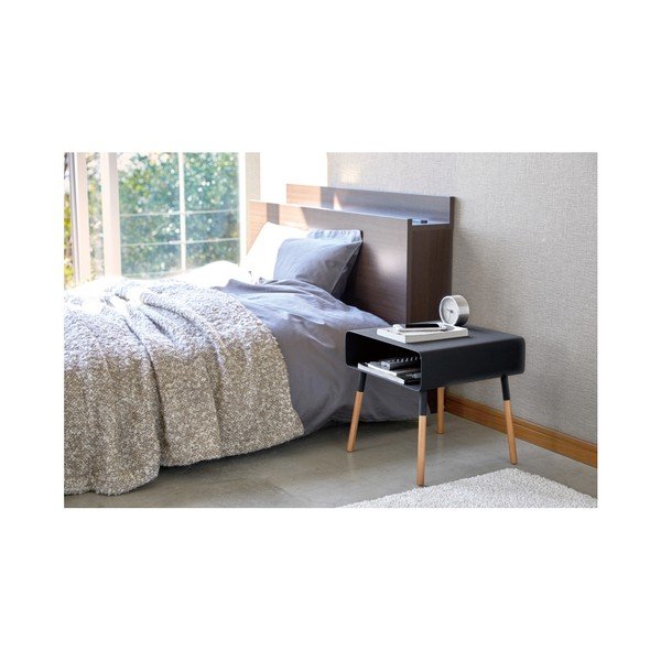 Melns kafijas galdiņš YAMAZAKI Plain, augstums 35 cm-image-3