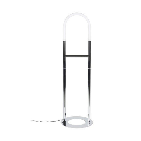 Sudraba krāsas LED stāvlampa ar regulējamu spilgtumu (augstums 135 cm) Arch – Zuiver