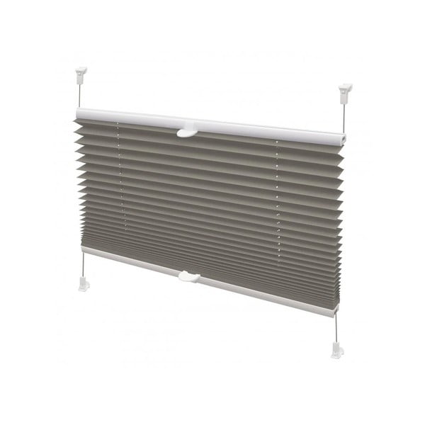 Antracīta pelēka žalūzija 57x150 cm Plisé Verona Termo – Gardinia-image-1