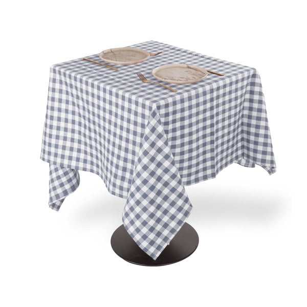 Kokvilnas galdauts 150x150 cm Gingham – Tiseco Home Studio