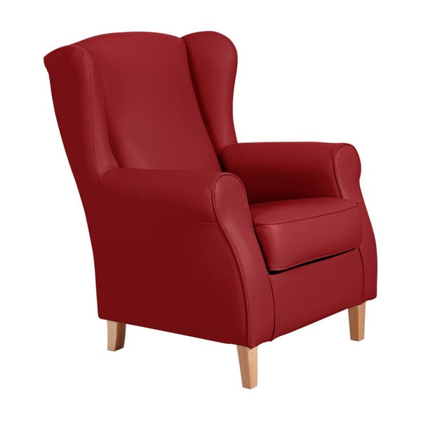 Max Winzer Lorris Čili sarkans mākslīgās ādas krēsls