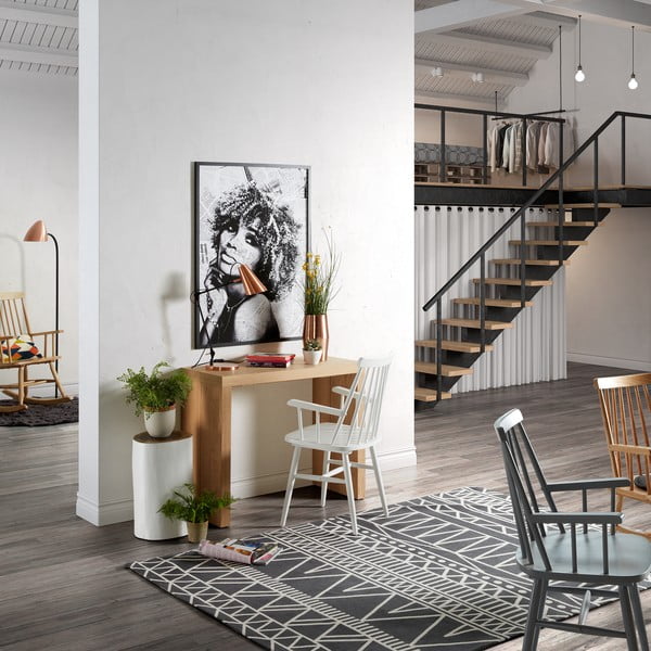 Balts ēdamistabas krēsls no gumijkoka Kave Home Kristie-image-1