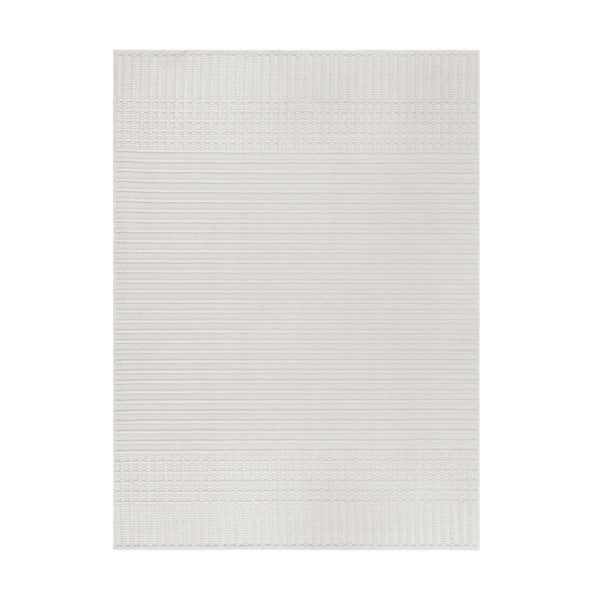 Balts mazgājams paklājs no šenila 80x160 cm Elton – Flair Rugs