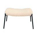 Krēmkrāsas kāju soliņš no mākslīgās kažokādas Glasgow – House Nordic