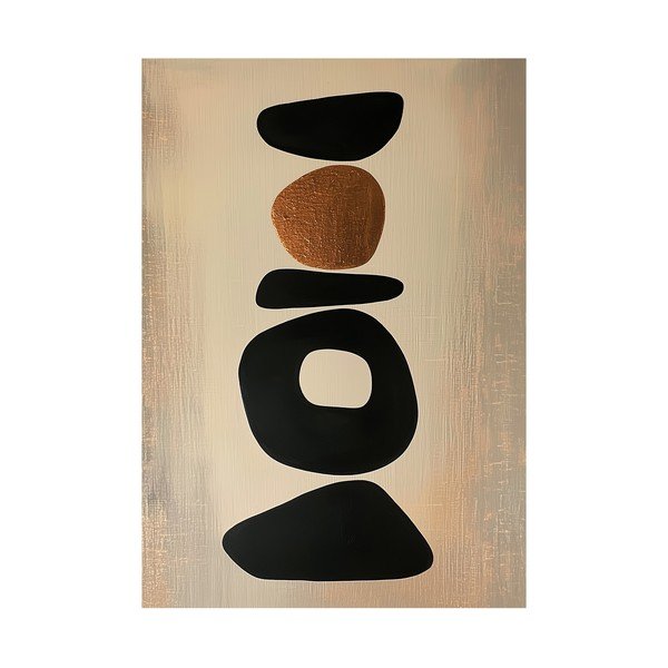 Drukāta glezna uz audekla 70x100 cm Stones – Styler