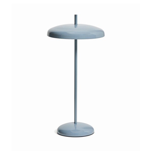 Zila LED galda lampa ar regulējamu spilgtumu ar metāla abažūru (augstums 35 cm) Porte – Kave Home