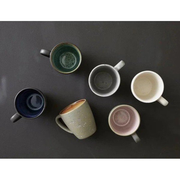 Melnas/tumši zilas keramikas krūzes (4 gab.) 300 ml Gastro Black/Mix – Bitz-image-1