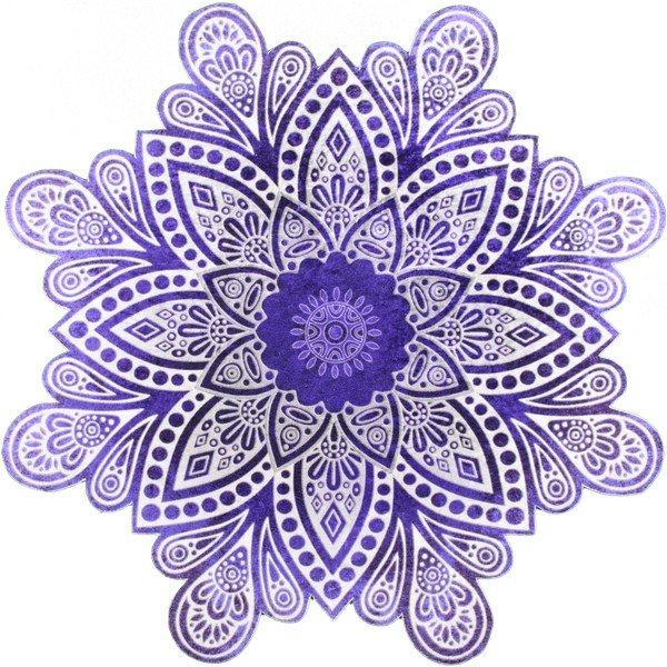 Paklājs Vitaus Lassica Azul, ⌀ 80 cm-image-1