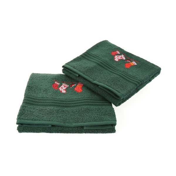 2 dvieļu komplekts Corap Green Socks, 50 x 90 cm-image-1