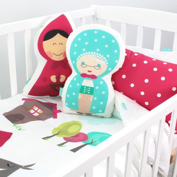 Mazuļu kokvilnas sega un spilvens Mr. Fox Grandma, 100 x 120 cm-image-3