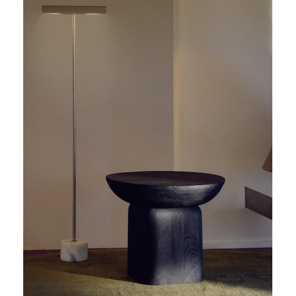 Akācijas masīvkoka apaļš sānu galdiņš ø 50 cm Ovak – Kave Home-image-1
