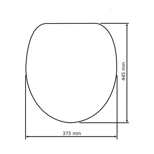 Balts tualetes poda sēdeklis ar vieglu aizvēršanu Wenko Samos, 44,5 x 37,5 cm-image-4