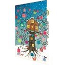 Apsveikumu kartītes (5 gab.) ar Ziemassvētku motīvu Treehouse  – Roger la Borde