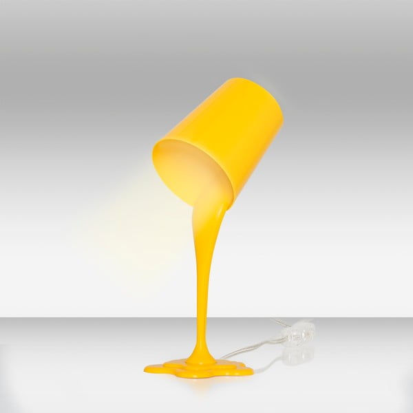 Dzeltena galda lampa Homemania Decor Ximena-image-1