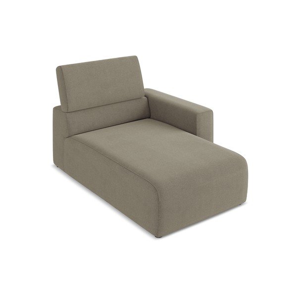 Gaiši brūna modulārā dīvāna daļa (ar labo stūri) Kalea – Makamii-image-1