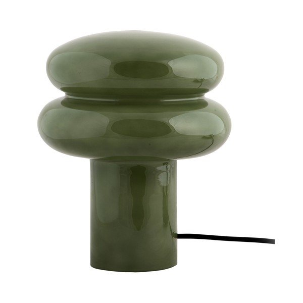 Zaļa stikla galda lampa (augstums 24 cm) Incesante – Leitmotiv