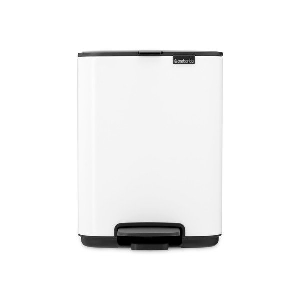 Balta tērauda atkritumu tvertne ar pedāli 4 l Bo – Brabantia