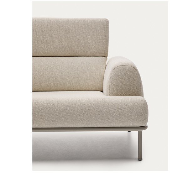 Bēšs dīvāns no šenila auduma 234 cm Aurum – Kave Home-image-4