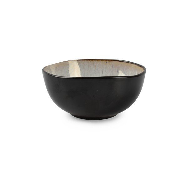 Melna/bēša akmensmasas bļodiņa 390 ml Lunar – Salt&Pepper-image-2