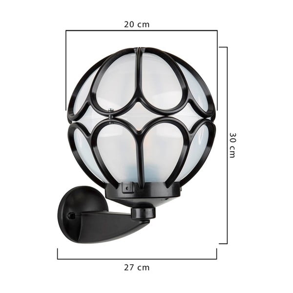 Melna āra sienas lampa Homemania Decor Bees-image-1
