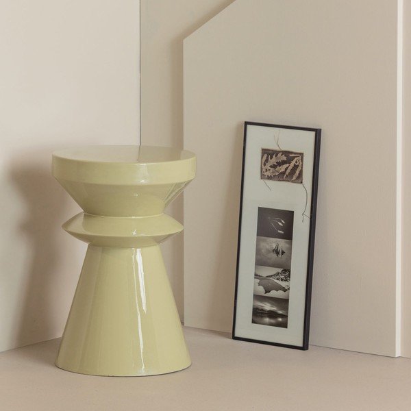 Metāla apaļš sānu galdiņš ø 30 cm Fedde – WOOOD-image-1