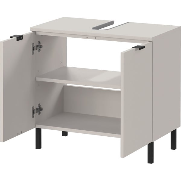 Krēmkrāsas skapītis zem izlietnes 60x56 cm Arcena – Germania-image-3