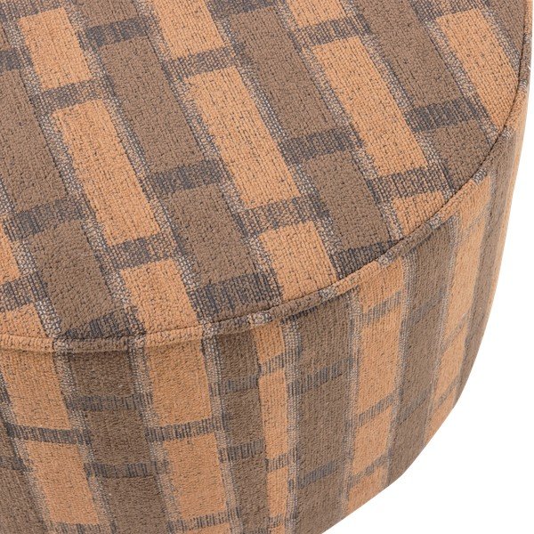 Rozā/brūns pufs no šenila auduma Sarli – WOOOD-image-2