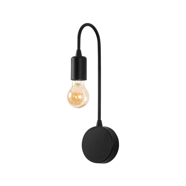 Melna sienas lampa Baston – Opviq lights