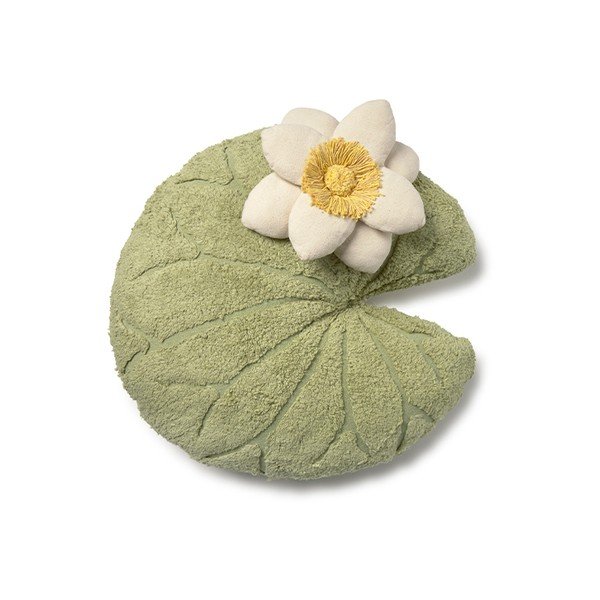 Kokvilnas bērnu spilvens 60x60 cm Water Lily – Lorena Canals