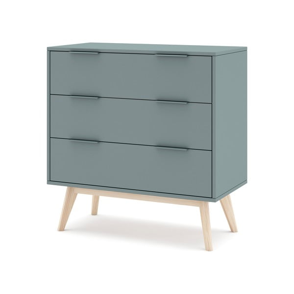 Dūmakaini zaļa kumode 80x83x40 cm Pisco – Marckeric-image-3