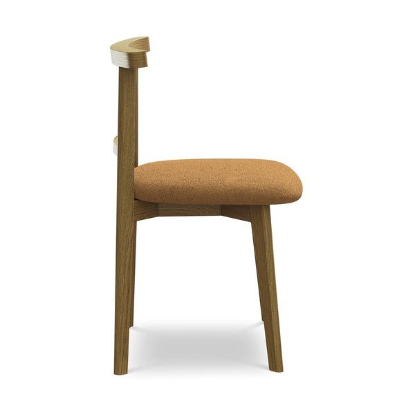 Terakotas oranžs masīvkoka pusdienu krēsls Ohelo – Makamii-image-2