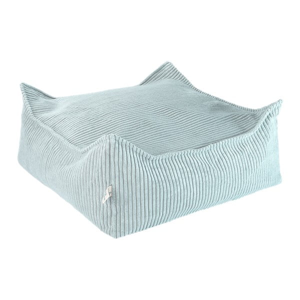 Piparmētru zaļš velveta bērnu sēžammaiss Square – Wigiwama