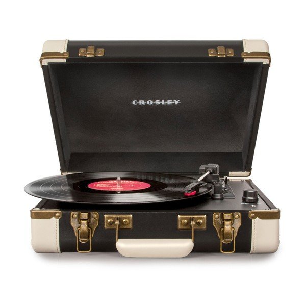 Melns un bēšs Crosley Executive Deluxe Vinilplašu atskaņotājs-image-1