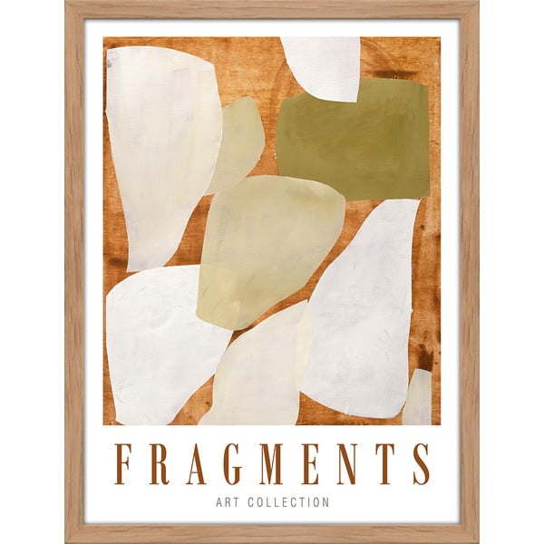 Plakāts ar rāmi 32x42 cm Fragments   – Malerifabrikken
