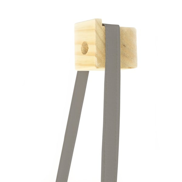 Egles koka puķu pods ar pelēku piekaramo siksnu Surdic Colgantes, 17 x 62 cm-image-2