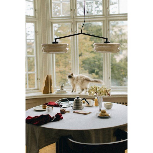Brūna/krēmkrāsas piekaramā lampa no opāla stikla Apelqvist – Jotex-image-3