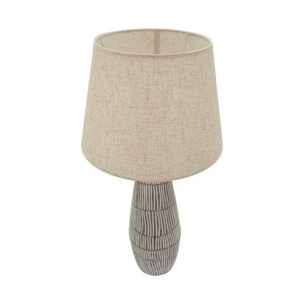 Krēmkrāsas galda lampa ar auduma abažūru (augstums 69,5 cm) Hanoi – Mauro Ferretti-image-3