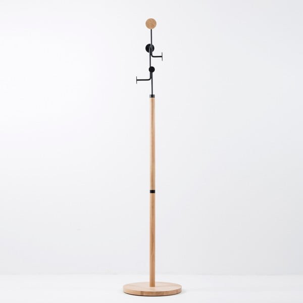 Ozola masīvkoka pakaramais ar melnu detaļu Gazzda Hook-image-2