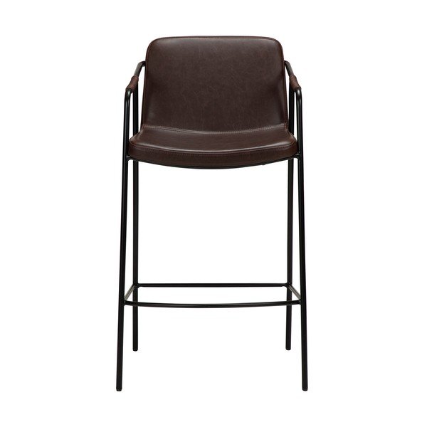 Tumši brūns mākslīgās ādas bāra krēsls DAN-FORM Denmark Boto, augstums 95 cm-image-1