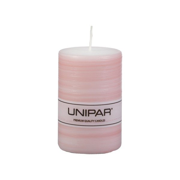 Rozā svece Unipar Finelines, degšanas laiks 18 stundas
