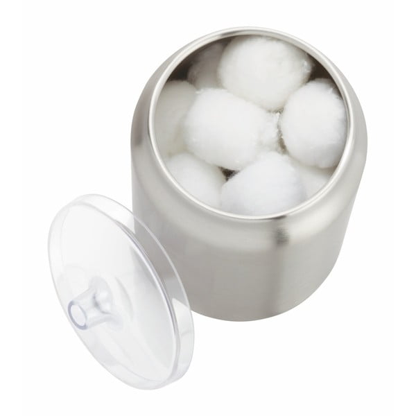 Sudraba krāsas nerūsējošā tērauda vannas istabas organizators vates plāksnītēm Austin – iDesign-image-1